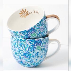 🌷HP🌷NIB Lilly Pulitzer 2 Ceramic Mugs High Maintenance